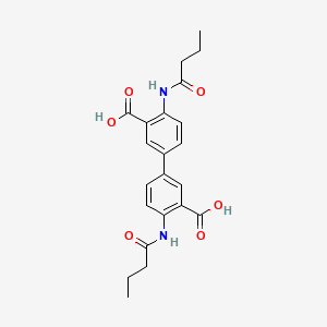 4,4'-bis(butyrylamino)-3,3'-biphenyldicarboxylic acid