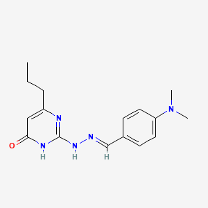 4-(dimethylamino)benzaldehyde (6-oxo-4-propyl-1,6-dihydro-2-pyrimidinyl)hydrazone