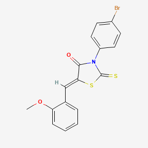 3-(4-bromophenyl)-5-(2-methoxybenzylidene)-2-thioxo-1,3-thiazolidin-4-one