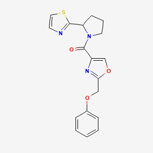 2-(phenoxymethyl)-4-{[2-(1,3-thiazol-2-yl)-1-pyrrolidinyl]carbonyl}-1,3-oxazole