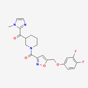 [1-({5-[(3,4-difluorophenoxy)methyl]-3-isoxazolyl}carbonyl)-3-piperidinyl](1-methyl-1H-imidazol-2-yl)methanone