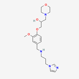 1-[4-({[3-(1H-imidazol-1-yl)propyl]amino}methyl)-2-methoxyphenoxy]-3-(4-morpholinyl)-2-propanol