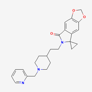 6'-(2-(1-(Pyridin-2-ylmethyl)piperidin-4-yl)ethyl)spiro[cyClopropane-1,5'-[1,3]dioxolo[4,5-f]isoindol]-7'(6'H)-one