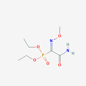 molecular formula C7H15N2O5P B6051752 diethyl (2-amino-N-methoxy-2-oxoethanimidoyl)phosphonate 