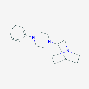molecular formula C17H25N3 B6051757 3-(4-phenyl-1-piperazinyl)quinuclidine 