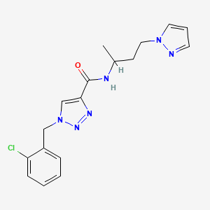 1-(2-chlorobenzyl)-N-[1-methyl-3-(1H-pyrazol-1-yl)propyl]-1H-1,2,3-triazole-4-carboxamide