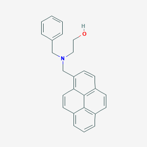 molecular formula C26H23NO B6051774 2-[benzyl(1-pyrenylmethyl)amino]ethanol 
