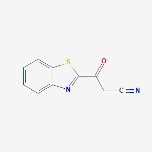 molecular formula C10H6N2OS B060518 3-(Benzothiazol-2-yl)-3-oxo-propanenitrile CAS No. 179599-16-7