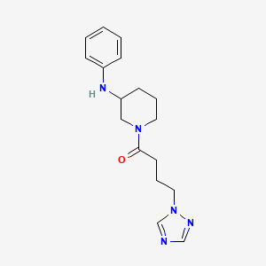 N-phenyl-1-[4-(1H-1,2,4-triazol-1-yl)butanoyl]-3-piperidinamine