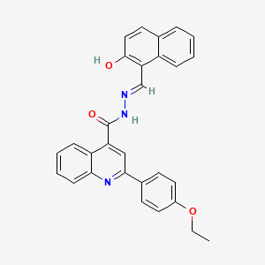 2-(4-ethoxyphenyl)-N'-[(2-hydroxy-1-naphthyl)methylene]-4-quinolinecarbohydrazide