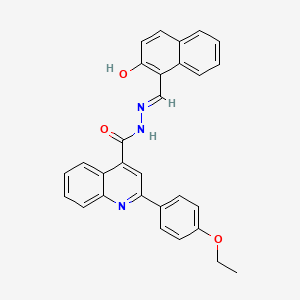 2-(4-ETHOXYPHENYL)-N'~4~-[(E)-1-(2-HYDROXY-1-NAPHTHYL)METHYLIDENE]-4-QUINOLINECARBOHYDRAZIDE