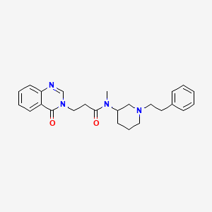 N-methyl-3-(4-oxo-3(4H)-quinazolinyl)-N-[1-(2-phenylethyl)-3-piperidinyl]propanamide