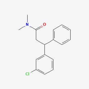 3-(3-chlorophenyl)-N,N-dimethyl-3-phenylpropanamide
