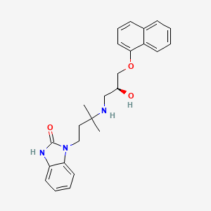molecular formula C25H29N3O3 B605186 Adimolol, (S)- CAS No. 185517-29-7
