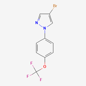 molecular formula C10H6BrF3N2O B6051878 4-bromo-1-[4-(trifluoromethoxy)phenyl]-1H-pyrazole 