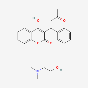 molecular formula C23H27NO5 B605189 Warfarin deanol CAS No. 3324-63-8