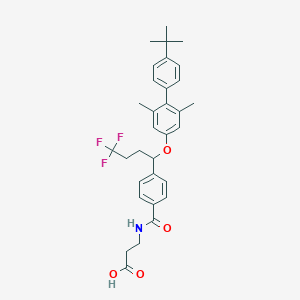 molecular formula C32H36F3NO4 B605190 Adomeglivant, (+/-)- CAS No. 872260-47-4