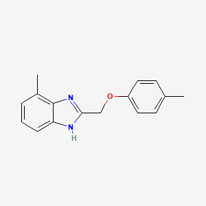 molecular formula C16H16N2O B6051929 4-methyl-2-[(4-methylphenoxy)methyl]-1H-benzimidazole 