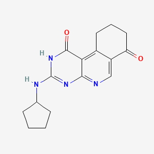 molecular formula C16H18N4O2 B6051944 3-(cyclopentylamino)-9,10-dihydropyrimido[4,5-c]isoquinoline-1,7(2H,8H)-dione 