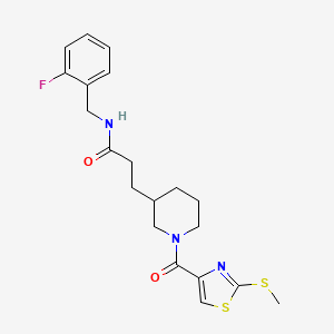 N-(2-fluorobenzyl)-3-(1-{[2-(methylthio)-1,3-thiazol-4-yl]carbonyl}-3-piperidinyl)propanamide