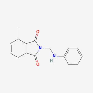 molecular formula C16H18N2O2 B6052042 2-(anilinomethyl)-4-methyl-3a,4,7,7a-tetrahydro-1H-isoindole-1,3(2H)-dione 