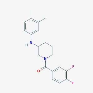 molecular formula C20H22F2N2O B6052086 1-(3,4-difluorobenzoyl)-N-(3,4-dimethylphenyl)-3-piperidinamine 