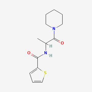 molecular formula C13H18N2O2S B6052097 N-(1-methyl-2-oxo-2-piperidin-1-ylethyl)thiophene-2-carboxamide 