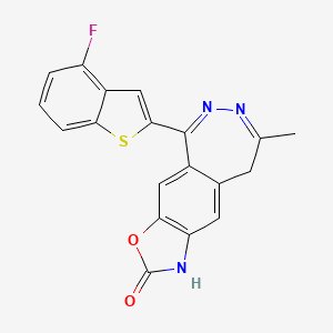 molecular formula C19H12FN3O2S B605213 阿非扎加巴 CAS No. 1398496-82-6