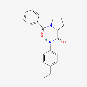 molecular formula C20H22N2O2 B6052162 1-benzoyl-N-(4-ethylphenyl)prolinamide 