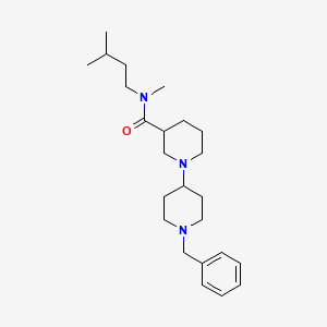 molecular formula C24H39N3O B6052170 1'-benzyl-N-methyl-N-(3-methylbutyl)-1,4'-bipiperidine-3-carboxamide 