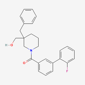 molecular formula C26H26FNO2 B6052186 {3-benzyl-1-[(2'-fluoro-3-biphenylyl)carbonyl]-3-piperidinyl}methanol 