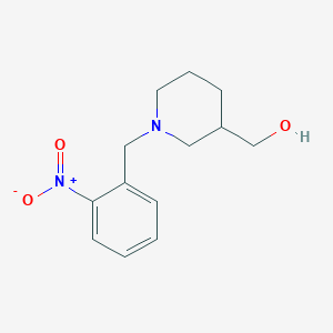 molecular formula C13H18N2O3 B6052237 [1-(2-nitrobenzyl)-3-piperidinyl]methanol 