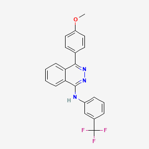 4-(4-methoxyphenyl)-N-[3-(trifluoromethyl)phenyl]-1-phthalazinamine