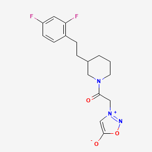 3-(2-{3-[2-(2,4-difluorophenyl)ethyl]-1-piperidinyl}-2-oxoethyl)-1,2,3-oxadiazol-3-ium-5-olate