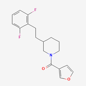 3-[2-(2,6-difluorophenyl)ethyl]-1-(3-furoyl)piperidine