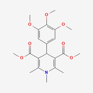 dimethyl 1,2,6-trimethyl-4-(3,4,5-trimethoxyphenyl)-1,4-dihydro-3,5-pyridinedicarboxylate