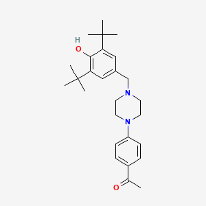 1-{4-[4-(3,5-di-tert-butyl-4-hydroxybenzyl)-1-piperazinyl]phenyl}ethanone