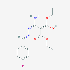 diethyl {amino[2-(4-fluorobenzylidene)hydrazino]methylene}malonate