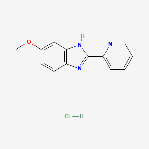 molecular formula C13H12ClN3O B605250 5-Methoxy-2-(pyridin-2-yl)-1h-benzimidazole CAS No. 63053-14-5