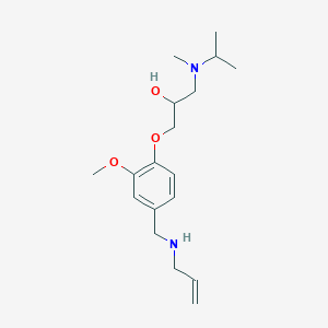 molecular formula C18H30N2O3 B6052519 1-{4-[(allylamino)methyl]-2-methoxyphenoxy}-3-[isopropyl(methyl)amino]-2-propanol 