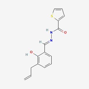 N'-[(E)-[2-Hydroxy-3-(prop-2-EN-1-YL)phenyl]methylidene]thiophene-2-carbohydrazide