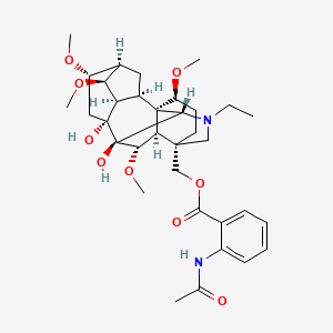 molecular formula C34H48N2O9 B605253 Ajacine CAS No. 509-17-1