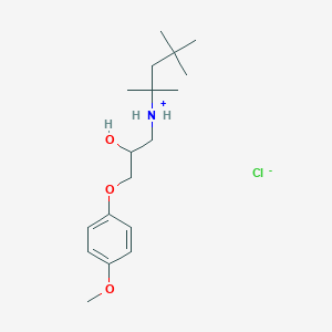 molecular formula C18H32ClNO3 B6052535 1-(4-methoxyphenoxy)-3-[(1,1,3,3-tetramethylbutyl)amino]-2-propanol hydrochloride 