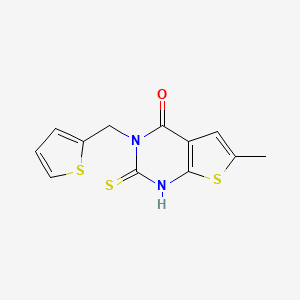 2-mercapto-6-methyl-3-(2-thienylmethyl)thieno[2,3-d]pyrimidin-4(3H)-one