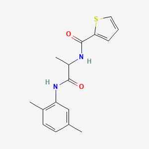 N-{2-[(2,5-dimethylphenyl)amino]-1-methyl-2-oxoethyl}-2-thiophenecarboxamide