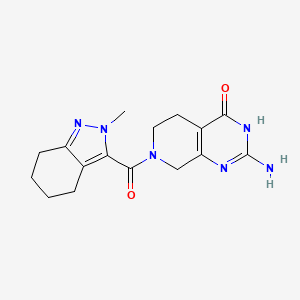 2-amino-7-[(2-methyl-4,5,6,7-tetrahydro-2H-indazol-3-yl)carbonyl]-5,6,7,8-tetrahydropyrido[3,4-d]pyrimidin-4(3H)-one