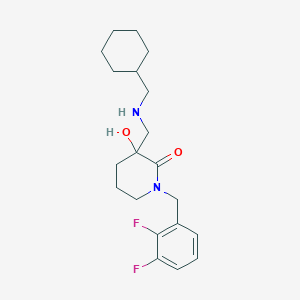 3-{[(cyclohexylmethyl)amino]methyl}-1-(2,3-difluorobenzyl)-3-hydroxy-2-piperidinone