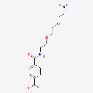 molecular formula C14H20N2O4 B605291 Ald-Ph-PEG2-胺 TFA 盐 CAS No. 2055013-56-2