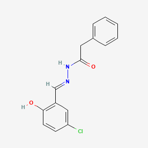 molecular formula C15H13ClN2O2 B6052911 N'-(5-chloro-2-hydroxybenzylidene)-2-phenylacetohydrazide 