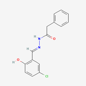 N'-[(E)-(5-chloro-2-hydroxyphenyl)methylidene]-2-phenylacetohydrazide